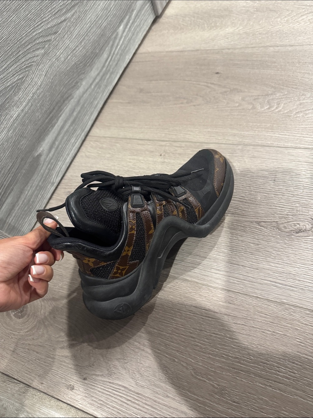 Louis Vuitton Black and Brown Men's Chunky Sneaker